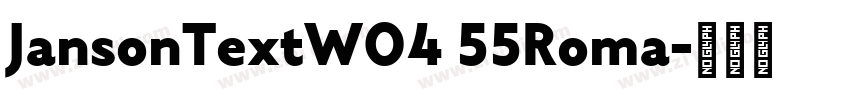 JansonTextW04 55Roma字体转换